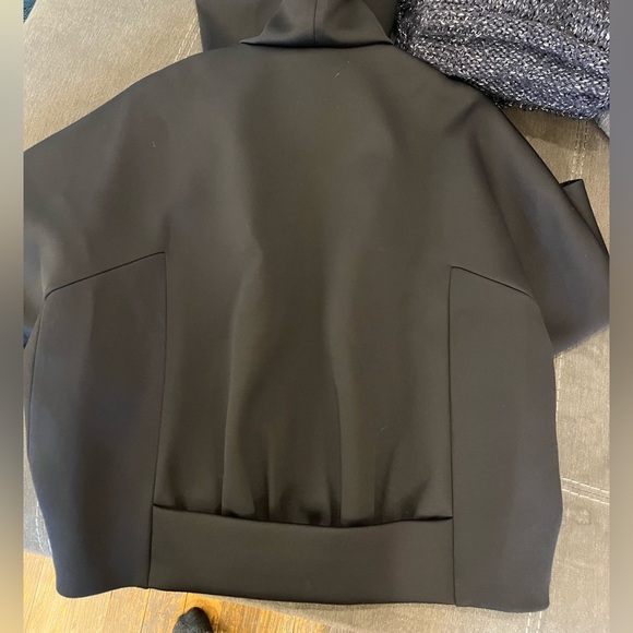 Prada Black Jacket Polymide Classic Hooded Zip Up size 38 IT / Small - Picture 11 of 13